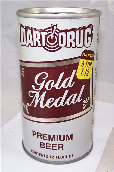 Dart Drug Gold Medal 6 for $1.12 Tab Top Beer Can