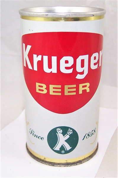 Krueger Zip Top Beer Can Green K-Man