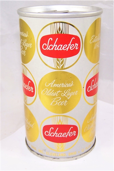 Schaefer (Cleveland) Zip Top Beer Can