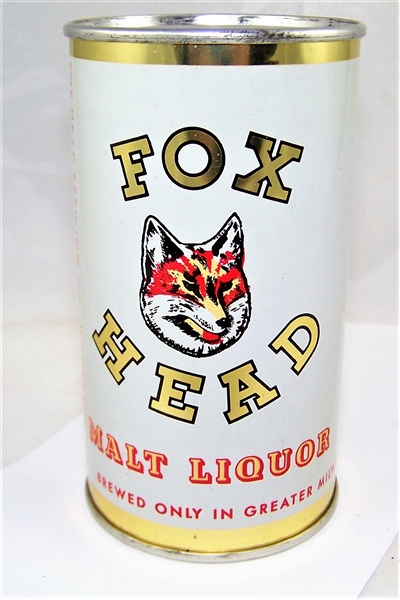 Fox Head Malt Liquor Flat Top Beer can