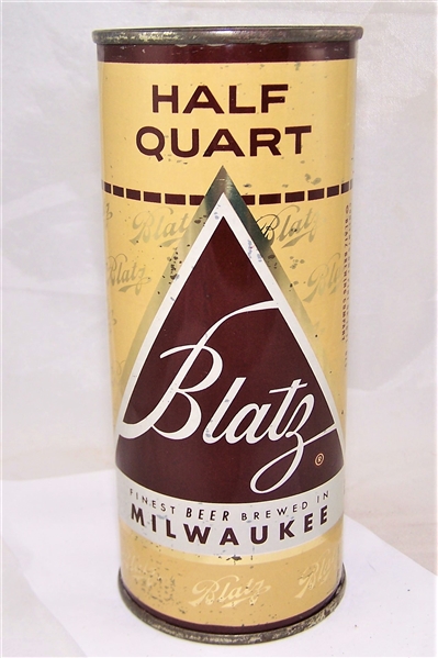 Blatz 16 ounce Flat Top Beer Can.
