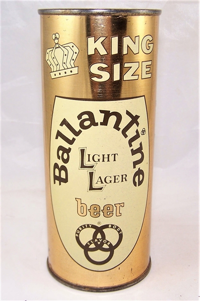 Ballantine (King Size) Light Lager 16 Ounce Bank Top