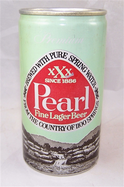 Pearl Lime Green Aluminum Tab Top Beer Can