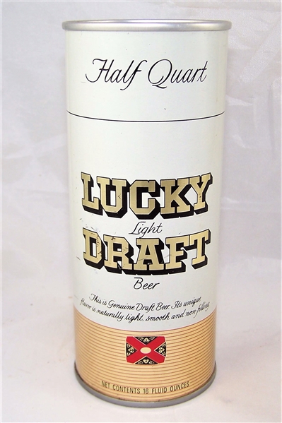 Lucky Light Draft 16 Ounce Tab Top Beer Can