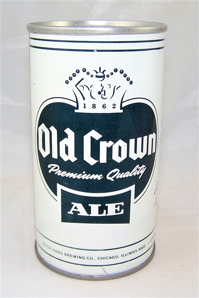 Old Crown Ale Test Tab Top Beer Can