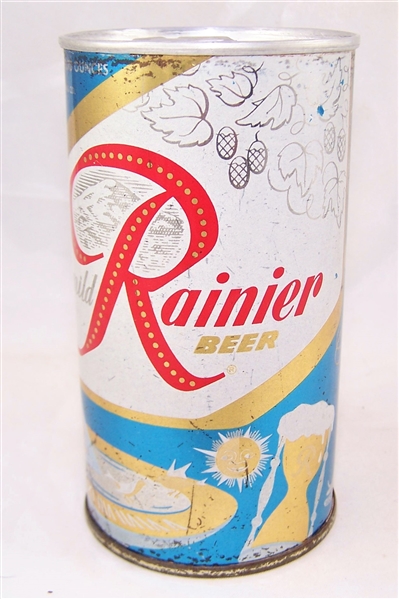 Rainier Jubilee Zip Top Beer Can (Sun Dial)