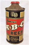 A-B-C Low Pro Cone Top Beer Can