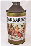 Barbarossa Cone Top Beer Can..