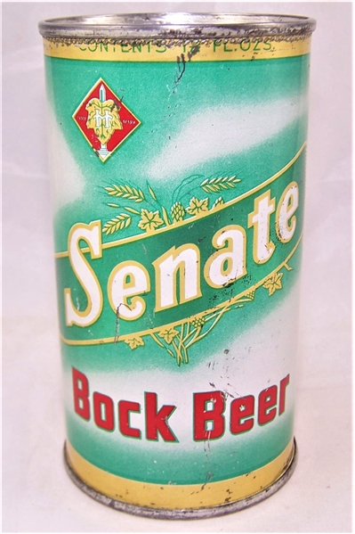 Senate Bock Flat Top Beer Can....Rare!