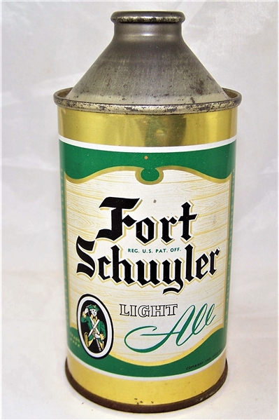 Fort Schuyler Ale Cone Top Beer Can..