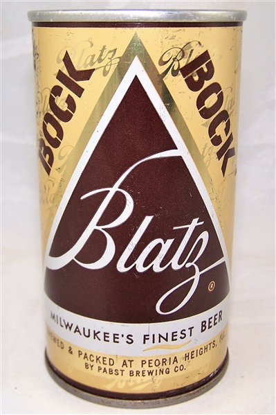 Blatz Bock (Peoria Hts.) Tab Top Beer Can