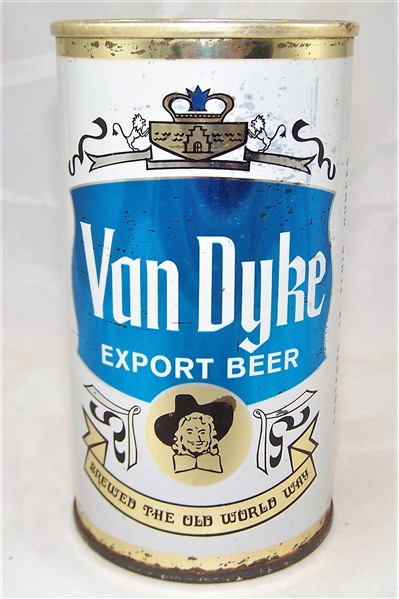 Van Dyke Export Zip Top Beer Can, Zip Intact