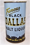 Black Dallas Malt Liquor Flat Top Beer Can