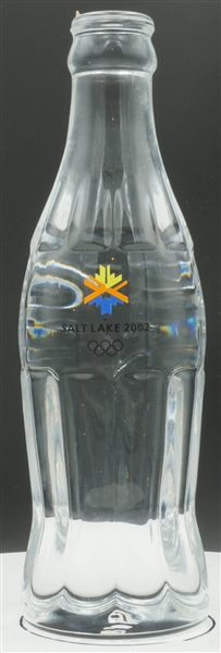 2002 Salt Lake Olympics crystal Coke bottle