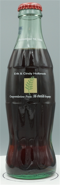 Erik & Cindy Holbrook wedding bottle, September 18, 1999