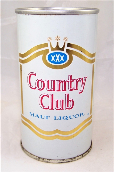 Country Club Malt Liquor Early Ring Pull Beer Can