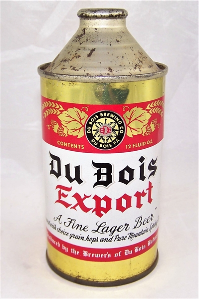 Du Bois Export Cone Top Beer Can