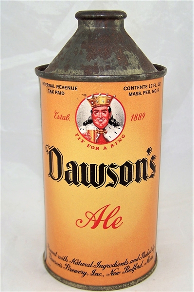 Dawsons Ale Cone Top Beer Can