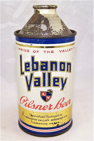 Lebanon Valley (Pride of the Valley) Cone Top Beer Can IRTP