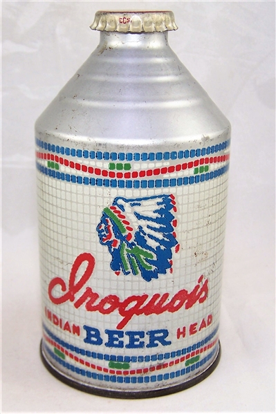 Iroquois Indian Head Crowntainer Beer Can