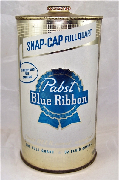 Pabst Blue Ribbon (Newark) Snap-Cap Quart