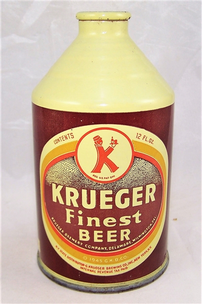 Krueger Finest Crowntainer Beer Can IRTP Beauty!!
