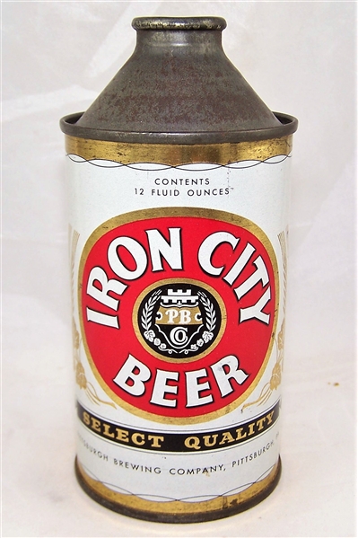 Iron City Select Quality Cone Top Beer Can