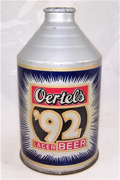 Oertels 92 Sunburst Crowntainer Beer Can