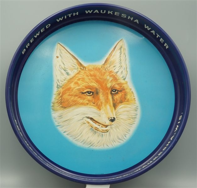 Fox Head 400 Beer tray - Brewed with Waukesha Water