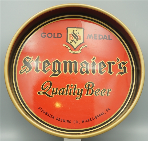 Stegmaiers Beer tray, Wilkes Barre, Pennsylvania