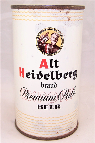 Alt Heidelberg Brand Pale Opening Instruction Flat Top Beer Can