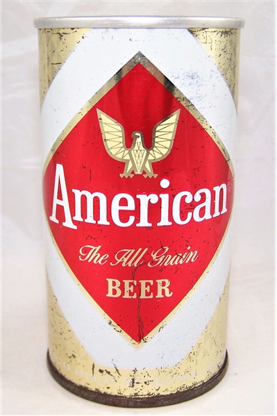 American "The All Grain Beer" Zip Top Beer Can