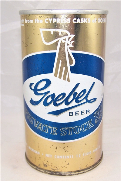 Goebel Private Stock 22 Zip Top Beer Can