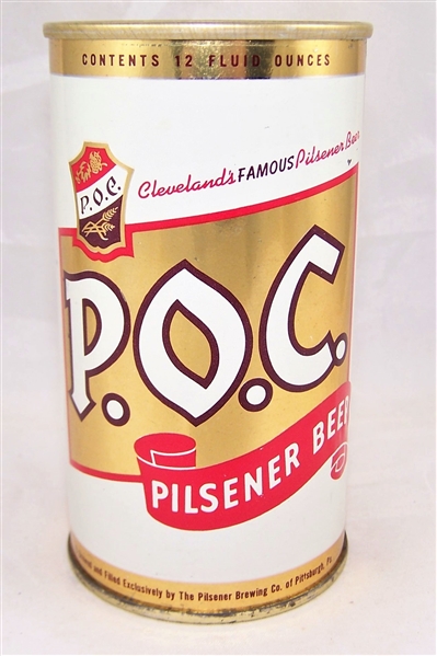 P.O.C Pilsener Zip Top Beer Can...