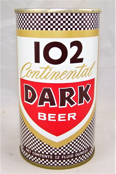 102 Continental Dark Tab Top Beer Can....Minty