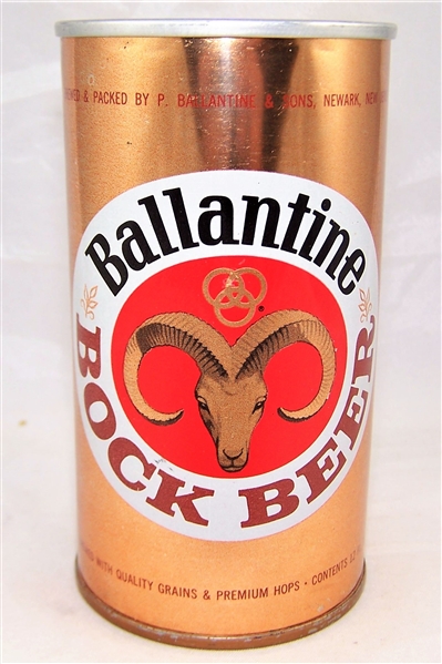 Ballantine Bock Tab Top Beer Can...Clean