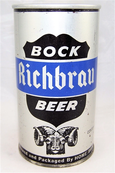 Richbrau Bock (Silver) Zip Top Beer can...WOW!