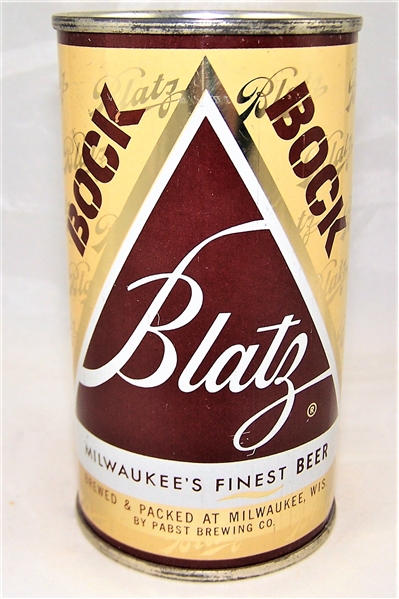 Blatz Bock Flat Top Beer Can.