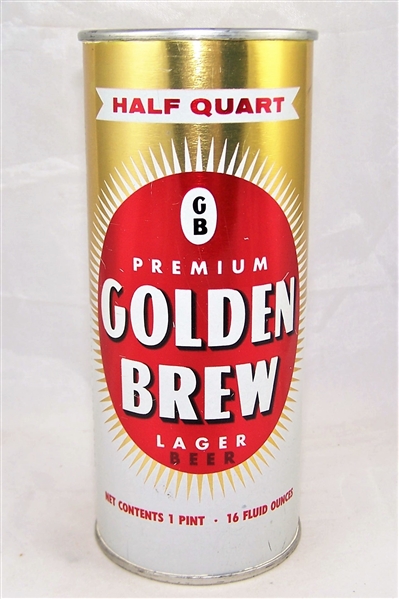 Golden Brew 16 Ounce Flat Top Beer Can....WOW!