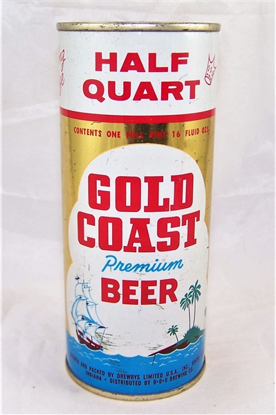 Gold Coast 16 Ounce Flat Top Beer can