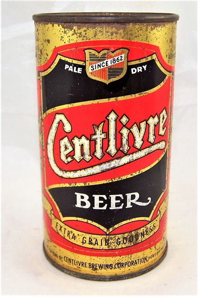 Centlivre Opening Instruction Flat Top Beer Can.