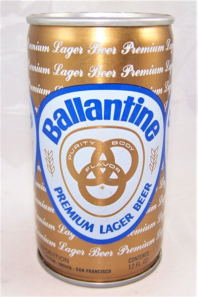 Ballantine Premium Lager Test Tab Top Beer can