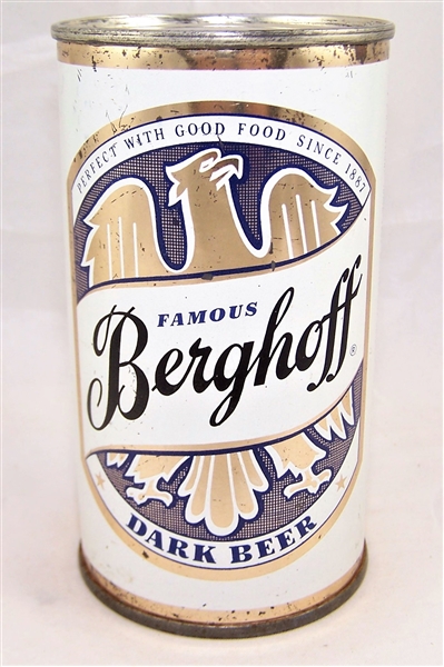 Berghoff Dark Flat Top Beer can...WOW!