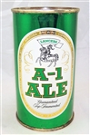 A-1 Ale Flat Top Beer Can, Original example, not a wind tunnel can