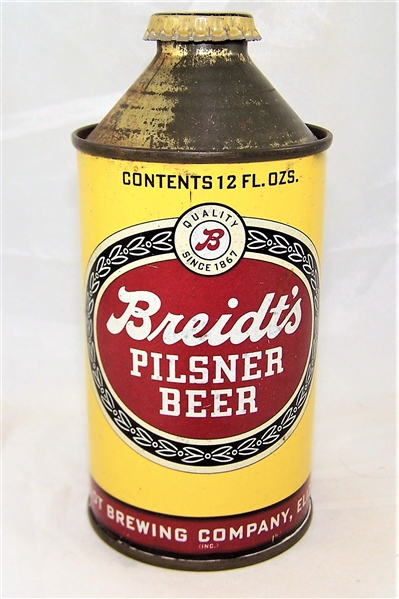 Breidts Pilsner IRTP Cone Top Beer Can 154-18