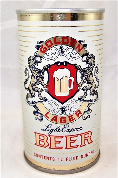 Golden Lager Tab Top Beer Can......Clean!