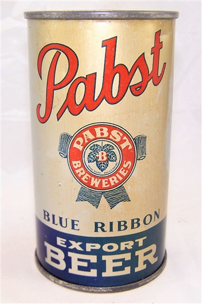 Pabst Blue Ribbon Export Beer Opening Instruction Beer Can