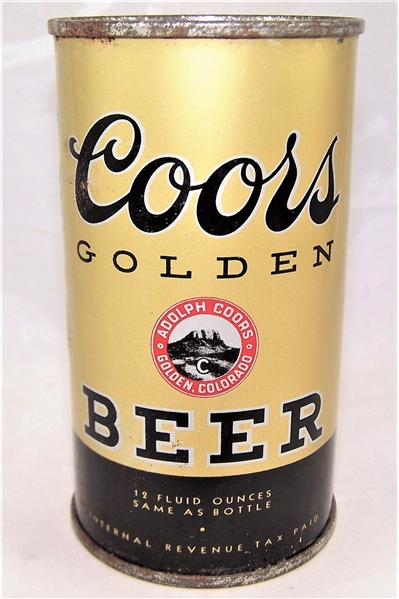 Coors Golden Waterfall Flat Top Beer Can..Only one found.