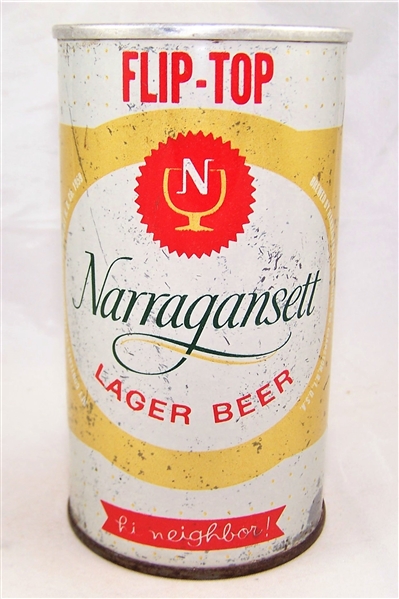 Narragansett Flip-Top Zip Top Beer Can...Scarce!