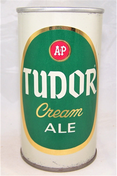 A&P Tudor Ale Fan Tab Chicago...Bottom Opened